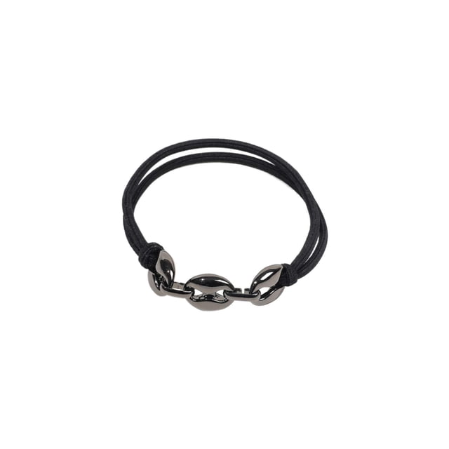 Cadena de cuero, aleación galvanizada, cordón para el pelo, anillo para el pelo, pulsera, cordón para la cabeza, pulsera, diadema elástica negra, pulsera para el pelo de mujer