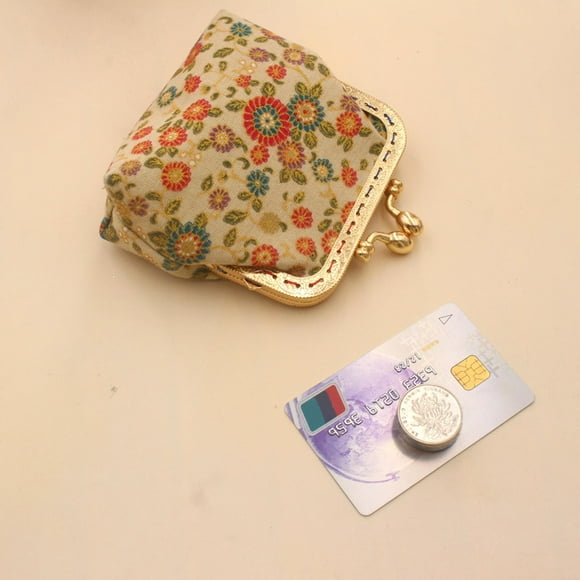 Monedero Con Hebilla Floral Para Mujer Estilo Vintage Colcomx