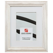 Craig Frames Wiltshire 440, 24x32 inch Whitewash Picture Frame Matted for a 20x28 Photo