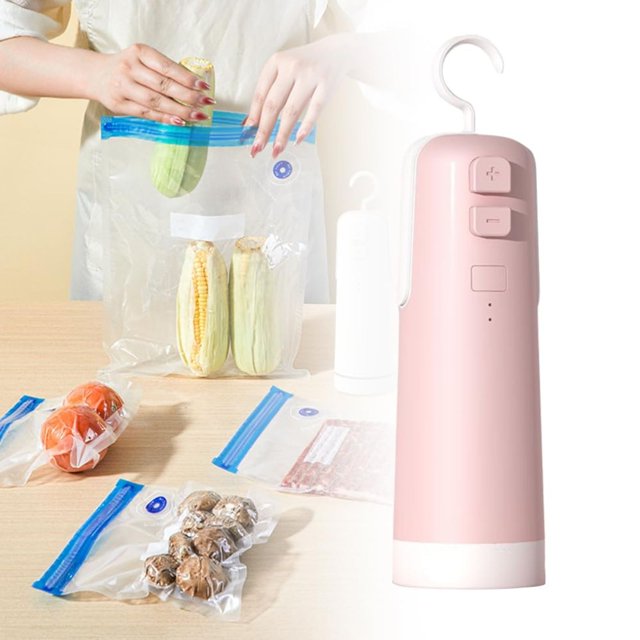 Pantry Organizers and Storage Clearance! 2025 Upgrade 2 in 1 Mini Food Sealer Rechargeable Bag Sealer and Cutter Snack Bag Sealing Machine Handheld Mini Clip Chip Bag Sealer 2 in 1 Gadget Cut And