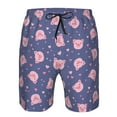 thumbnail image 4 of Naloa Cute Pig Men's Beach Shorts, Surfing shorts, Swim trunks, Quick Dry Swim Trunks for Surfing Beach Fun - XX-Large, 4 of 9