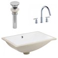 thumbnail image 1 of American Imaginations 20.75-in. W CSA Rectangle Bathroom Undermount Sink Set In White - Chrome Hardware - Overflow Drain Incl. AI-27126, 1 of 9