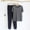 Black, variant on Juslio Mens Pajama Sets Short Sleeve Homewear Crewneck Tops and Pants Fashion 2 Piece Matching Pajamas Sets L