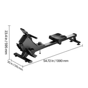 KFFKFF Magnetic Rowing Machine with 16 Adjustable Resistance Levels, Foldable Design for Home Use, 350 lbs Capacity, Smooth Pulley System, Bluetooth App Integration, and LCD Display