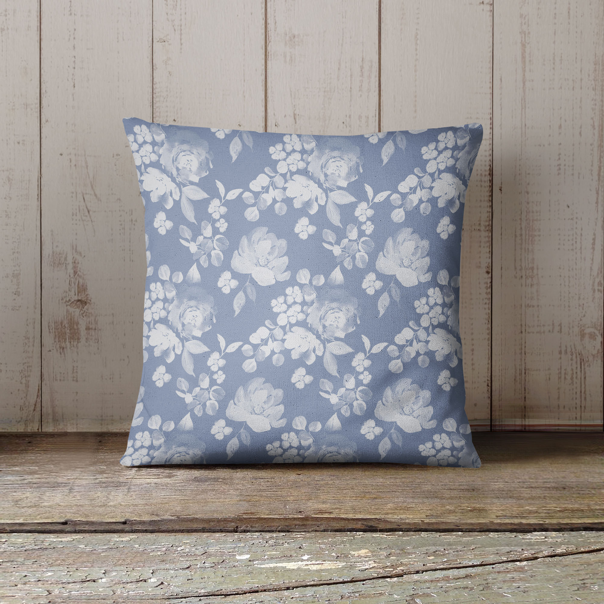 Cottage Blue Outdoor Pillow by Kavka Designs - image 2 of 5