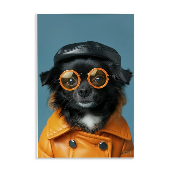 Stupell Industries Trendy Fashion Dog Animals & Insects Painting Unframed Art Print Wall Art, 10 x 15