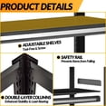 thumbnail image 5 of Metal Garage Storage Shelves Heavy Duty Shelving Unit 5 Tier Steel Adjustable Organizing Shelves 2500 LBS Capacity Industrial Shelving Ideal for Garage Tote Basement Pantry Outdoor, 71”H*36”W*16”D, 5 of 8
