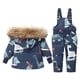 thumbnail image 2 of 2024 Nuevo conjunto de ropa a prueba de frío para niños con estampado de dibujos animados, conjunto de dos piezas, ropa de invierno infantil para hombres y mujeres, chaqueta gruesa, 2 of 3