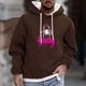thumbnail image 1 of Sudadera con capucha para hombre, informal, a la moda, con estampado, con cordón, de manga larga, de poliéster, 1 of 5