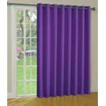 thumbnail image 2 of Gorgeous Home Linen Window Thermal Large Curtain for Sliding Door Blackout Panel for Patio & Hall Room Silver Grommets Purple 1pc 100"x 84" Each, 2 of 5