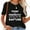 Black, variant on Inspirational Christian Amazing Grace Jesus Script Women's Short Sleeve Shirt - Graphic Tee with Personality and Style