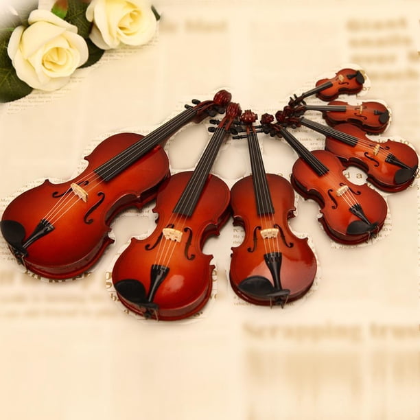 8 Ensembles de Mini Violons Modèle de Violon de Noël Décoration d'Instrument de Bureau 8 Ensembles de Mini Violons Modèle de Violon de Noël Décoration d'Instrument de Bureau