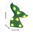 thumbnail image 3 of Mermaid Tail LED Night Light, Glowing Tabletop Decor for Bedroom , Battery Operated Decorative Lamp with Scale Texture, 3 of 6