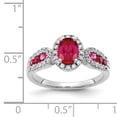 thumbnail image 2 of Primal Gold 14 Karat White Gold Diamond and Ruby Ring, 2 of 5