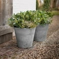 Napa Round Planter, Gray, 6"