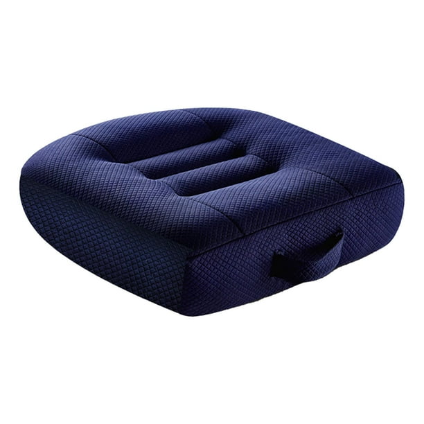 Cojín elevador para asiento de coche, alfombrilla elevadora de altura, malla transpirable antideslizante Pequeño Azul