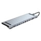 thumbnail image 3 of Concentrador USB con múltiples interfaces, fácil de usar, multifuncional, con puerto PD de 100 W. 12 puertos, 3 of 9