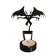 thumbnail image 1 of Candelabro de Halloween negro con múltiples formas, suministros para fiestas, candelabro con proyección de sombras de terror, decoración de Halloween de hierro, 1 of 6