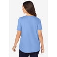 thumbnail image 2 of Jessica London Women's Plus Size Stretch Cotton Crisscross Strap Tee, 2 of 4
