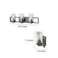 thumbnail image 3 of LNC 3-Light Farmhouse Antique Silver Bathroom Vanity Light with Seeded Glass,Indoor Wall Sconce, 3 of 10