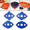 thumbnail image 4 of 4x Router Corner Radius Jig Routing Rounded Corners Router insert plate Bit Templates Blue, 4 of 6
