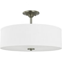 Open Box Progress Lighting - Three Light Semi Flush Mount - Close-to-Ceiling - Inspire -