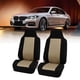 thumbnail image 5 of 2 uds fundas para asientos de coche, tela de malla, funda protectora para asiento delantero, funda para asiento de coche, juego completo con cinturón de seguridad integrado(beis + negro), 5 of 12