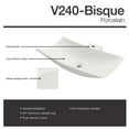 thumbnail image 3 of MR Direct V240-Bisque Porcelain Vessel Bathroom Sink, 3 of 5