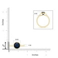 thumbnail image 4 of ANGARA Natural Bezel-Set Round 1.6 ct Blue Sapphire Solitaire Ring in 14K Yellow Gold for Women (Size-7mm) | September Birthstone, Anniversary, Jewelry Gift for Women | Natural Blue Sapphire Ring, 4 of 9