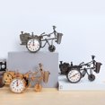 thumbnail image 1 of wirlsweal Table Clock Eye-catching Realistic Looking Plastic Non-ticking Battery Operated Alarm Clock Desktop Ornament for Home, 1 of 10