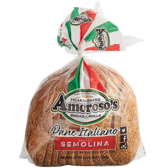 Amoroso's 22 oz. Sliced Semolina Pane Italiano - 12/Case