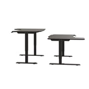 MXTARK Electric Standing Desk,Height Adjustable Computer Desk Sit Stand Desk, L-Shaped,Black Finish,59