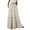 Beige, variant on Sngxgn Women's High Waist Slit Hem Rib Knit Midi Bodycon Skirt(Beige,XL)