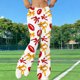 thumbnail image 2 of Pantalones de Yoga de Piernas Anchas para Mujeres Pantalones de Flare de Impresión No Estructurada Suelta Casual Pequeña para Deportes Fitness Pantalones de Yoga de Piernas Anchas Largas para Mujeres, 2 of 9