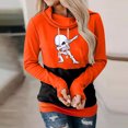 thumbnail image 2 of Sudadera Para Mujer Moda Casual Festival Impreso Blusa de Manga Larga Cuello de Pila Pullover Tops Sweatershirt Odeerbi ODB128579, 2 of 5