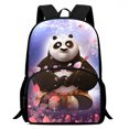 thumbnail image 2 of Mochilas para niños con dibujos animados de Kung Fu Panda, regalo de cumpleaños para niños, niñas, estudiantes, mochilas escolares para niños, mochila duradera de gran capacidad para acampar, 2 of 5
