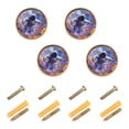 thumbnail image 2 of 4-Pack Home Cabinet Knob Furniture Drawer Knob for Cabinets & Walls 32mm Diameter Astronaut and Colorful Flowers, 2 of 9
