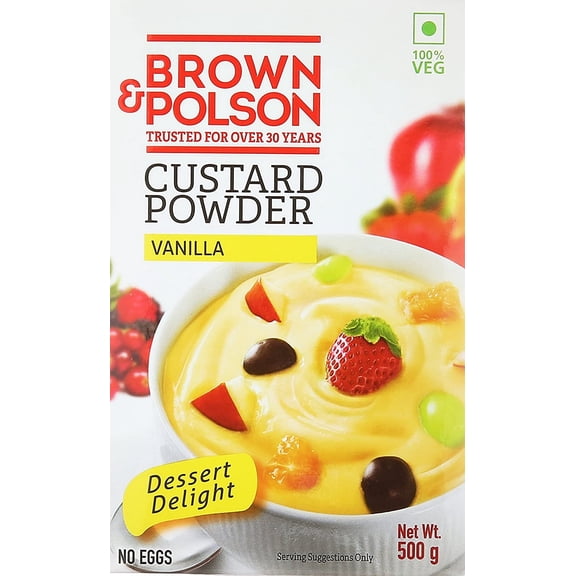 BROWN & POLSON Custard Powder Vanilla - 500 Grams (17.5oz)