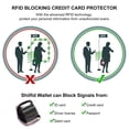 thumbnail image 5 of Credit Card Holder RFID Blocking - Leather Mini Credit Card Holder Wallet with Zipper for Women Men (Pink), 5 of 5