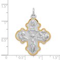thumbnail image 2 of Collier Médaille en Argent Sterling 925 Quatre Voies Pendentif Religieux, 2 of 6