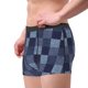 thumbnail image 2 of Balery Blue Gingham Buffalo Check Calzoncillos bóxer para hombre, ropa interior de algodón suave y transpirable con cinturilla de nailon-Medium, 2 of 5