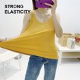 thumbnail image 5 of Women's Loose Fit Flowy V Neck Sexy Pleated Tank Top with Plus Size, 5 of 5