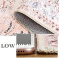thumbnail image 6 of GlowSol 5' x 7' Rug Vintage Distressed Persian Area Rug Farmhouse Traditional Print Carpet Non-Slip Low Pile Accent Rug Carpet Floor Decoration, Pink, 6 of 6