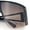 Black - Brown, variant on Womens Oversized Shield Curved Wrap Flat Top Half Rim Plastic Sunglasses Tortoise - Brown