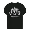 thumbnail image 2 of Vintage Inspired "Kubail Khan" Men's Graphic T-Shirt - Casual Black Short Sleeve Tee with Goat Skull Design, Polyester, Machine Washable - Perfect Summer Gift for Him, 2 of 6