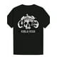 thumbnail image 2 of Camiseta gráfica vintage "Kubail Khan" para hombre. Camiseta informal negra de manga corta con diseño de calavera de cabra. Poliéster. Lavable a máquina. Regalo perfecto de verano., 2 of 6