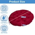 thumbnail image 2 of Eurhowing 48-inch Round Papasan Chair Cushion, 5" Thick Waterproof & UV-Resistant Cotton Seat Pad, Hanging Swing Cushion for Outdoor Patio, Garden, Wine Red, 2 of 9