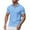 Light Blue, variant on Eltusu Men's Polo Shirts with Collar, Lapel Collar Short Sleeve Pullover Casual Summer Shirts Khaki Size 3XL