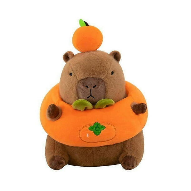 New Style Persimmon Ruyi Capybara Doll Capybara Plush Toy Doll Plush Toy Cartoon Doll Room Decoration Sleeping Pillow Children's Birthday Gift