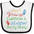 thumbnail image 3 of Inktastic Civil Engineer Like Daddy Boys or Girls Baby Bib, 3 of 4